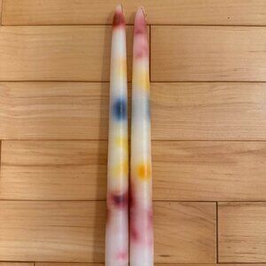 Multi-color Drip Taper Candles (2 pack) (brand new)